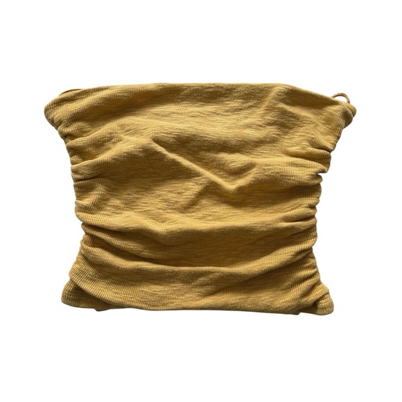 Free People Tops - Free People Yellow Crop Top